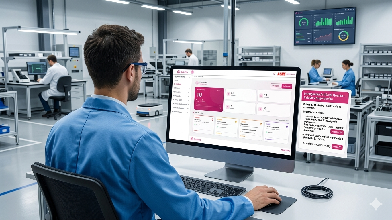 La IA en manufactura — inteligencia artificial industrial Colombia